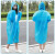 贝傅特 一次性雨衣加厚 户外男女便捷式透明连体雨衣 白色140g 