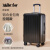 Walker Shop行李箱多色铝合金包角拉杆箱USB充电口旅行箱高颜值登机箱 黑色 20寸