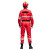 瑞可特 RSF198 消防服套装 应急长袖工作服 户外地震水上救援服 上衣加裤子加腰带红色 2XL码 