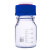 山顶松 单双三四孔液相色谱流动瓶 流动相蓝盖试剂瓶 透明棕色玻璃螺口瓶 100ml透明单孔
