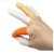 一次性乳胶工业手指套劳保美容美甲防尘防滑耐磨橡胶手指套 白色防滑_中码_100个/包
