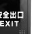 金固牢 新国标夜光荧光消防应急照明灯 疏散安全出口指示灯指示牌 双面正向 安全出口