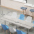 餐桌吃饭分隔板食堂幼儿园情隔板隔离板用餐就餐塑料透明挡板 240*60*46-8(升级款)大板