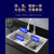 樱奥厨具304不锈钢日式厨房3D压纹纳米大单水槽家用台上台下洗菜洗碗盆池 压纹纳米槽送抽拉双温龙头 780*450*230mm