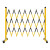 杰安达 可移动绝缘玻璃钢管式伸缩围栏 电力施工安全防护栏 黄黑色 1.2米高*可伸2.5米