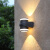 灯典（DENG DIAN）户外上下双头防水壁灯别墅露台庭院花园外墙阳台通道LED室外简约氛围灯B-003037 12W 3000K
