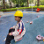 OLOEY儿童安全帽幼儿园小孩红黄色建筑工人演出玩具儿童工程帽 只买儿童帽称配件(无帽)