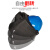 高空作业焊工帽式面罩配安全氩弧焊头戴式防护卡扣全脸电焊 插槽自动变光面罩 编号12