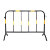 镀锌管铁马护栏移动道路围挡工地临时施工隔离安全防护栏围栏栅栏 1*1.5m带板黑黄(8.2斤重)镀锌钢