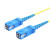 创优捷 光纤跳线 单芯尾纤 SC/PC-SC/PC-单模-G.652D-2mm-5M 黄色