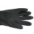 三蝶153工业橡胶手套 加长耐酸碱手套 渔业防水防滑手套卷边 5双 40cm 黑色 定制