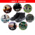 搏峰（BOFENG）劳保鞋 防滑耐磨高帮休闲鞋 男女通用 黑色 022高帮 40