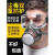 代尔塔（DELTAPLUS）防毒口罩面具全面罩工业防尘喷漆专用防护罩面罩粉尘二手烟呼吸 防尘毒套装+防雾护目镜+30片滤
