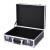 惠世达  手提式铝合金五金工具箱物品收纳箱仪器文件箱子   备件 黑色+绵385*285*125MM 