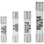 600V.陶瓷保险丝管R054/55/57/58熔断器芯子5*20/5*25/6*25/6*30 RO55   5*25 1A  100只/盒600V