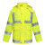 赫思迪格 反光雨衣套装 分体式防汛救援环卫警示雨衣 荧光黄165/M HGJ-1440