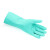 雷克兰EN15F丁腈橡胶防化手套防油耐酸碱抗撕裂防滑劳保手套（有衬里） 绿色33cm 7码