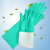 适用防化耐酸碱耐油防滑劳保橡胶洗衣工业防化学家务清洁洗碗手套 图片色 L