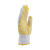 君御 线点塑手套棉纱点胶劳保PVC点珠尼龙点塑线手套1打/12双 720克/黄
