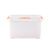 安英卡尔 WY165 收纳盒零食收纳箱半透明收纳箱整理箱 塑料盒子有盖大小号手提储物箱 5号箱（特大号)