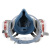 梅安7502防毒面具喷漆专用煤矿防尘口罩化工气体粉尘工业油漆 防电焊烟 KN100 松工7502防毒（蓝色）七件套