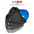 高空作业电焊帽式面罩配安全氩弧焊头戴式焊工卡扣全脸防护 单独拉簧面罩 送2个镜片编号2