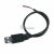 USB数据线电源线单头2芯4usb线风扇供电接头led灯条公母头电源线 USB公头 2芯 电源线 30cm 无规格