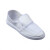京斯坦 透气网格 白色工作鞋软底PVC白皮革单网鞋  白色*40码1双 