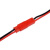 JST对插线 2P连接线 D公母插头 2Pin 红黑色 单头线长10/20CM 公+母 各10cm 普通各5条