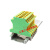 黄绿接地端子USLKG2.5双色4/10/16平方导轨式电箱接线端子排 25平方端子20只装