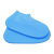 者也 防水鞋套 加厚硅胶高弹舒适防滑底纹可折叠 蓝色 M码(35-39)