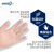 爱马斯AMMEX 一次性手套PVC手套透明手套餐饮实验室清洁薄膜无粉防滑美容烘赔手套 经济型-100只装 大号L#