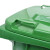 鲁识 LS-ls22 户外垃圾桶新国标带盖大号物业环卫分类垃圾箱 240L绿色-厨余垃圾(挂车款)