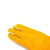 宁斯福WJ-77防火防喷溅焊工电焊身体防护劳保用品电焊手套黄色35cm