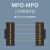 广昌兴（G.C.X）电信级光纤跳线MPO-MPO母头12芯 10米 OM4万兆多模低烟无卤40/100G光模块收发器用集束光纤线