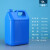 工业级实验室器皿带盖酒精桶塑料壶油桶酒壶密封桶塑料桶扁桶10L升10公斤20斤蓝色耐酸碱 10L-蓝色（16个装）