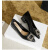 鞋柜达芙妮集团旗下黑色低跟水钻单鞋女新款软皮职业气质浅口尖头女鞋 黑色 34