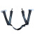 梅思安 10220045 V-Gard标准型ABS安全帽 一指键帽衬 针织吸汗带 尼龙顶带 国标Y型四点式下颌带-蓝色*1顶