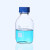取样瓶 透明茶色棕色带刻度螺口蓝盖试剂瓶密封瓶实验室取样瓶玻璃样品瓶JYH 透明 2000ml