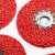 不锈钢抛光麻轮 红麻轮不锈钢 角磨机用麻布轮铁芯金属抛光纤维轮MYFS 大紫蜡(2条价)