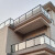 辉豪 楼梯扶手护栏不锈钢玻璃扶手阳台护栏现代简约室内室外家用栏杆 38方850mm砂光(方嘴单支立柱)