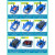 仓库斜口零件盒塑料盒螺丝盒五金收纳盒货架工具盒物料盒配件分格 P2标配250*150*120蓝