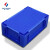 和一可塑 韩式箱 加厚塑料周转箱物流箱仓储物箱货架零件箱运输汽车配件工具箱 H3蓝色400*300*150