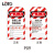 LOTO部门款标识牌BD-P15工业设备安全警示牌PVC危险锁定上锁中英文可擦写140*75MM BD-P03