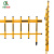 齐鲁安然 道闸杆停车场八角杆拦车杆铝合金栅栏杆直杆小区门卫起落杆【栅栏】黑黄 4米
