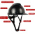 达林韦尔 碳纤维纹路 工地盔 安全帽 ABS工业防砸防撞工程建筑 国标 印字 98X亮白 