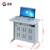 汉展 HZ-DNZ-05 学校机房台式翻转桌微机室主机显示器隐藏培训桌教室课桌 灰白色 800*600*750mm 