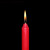 麦锐欧 应急蜡烛照明蜡烛 日用烛光1.4×17cm红色蜡烛10根