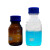 螺纹口广口瓶丝口蓝盖试剂瓶密封瓶实验室取样瓶玻璃瓶透明棕色 蓝盖棕色试剂瓶500ml