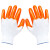 出极 劳保手套 透气尼龙PVC涂胶手套 单位:双 12双-橘红色全挂胶 